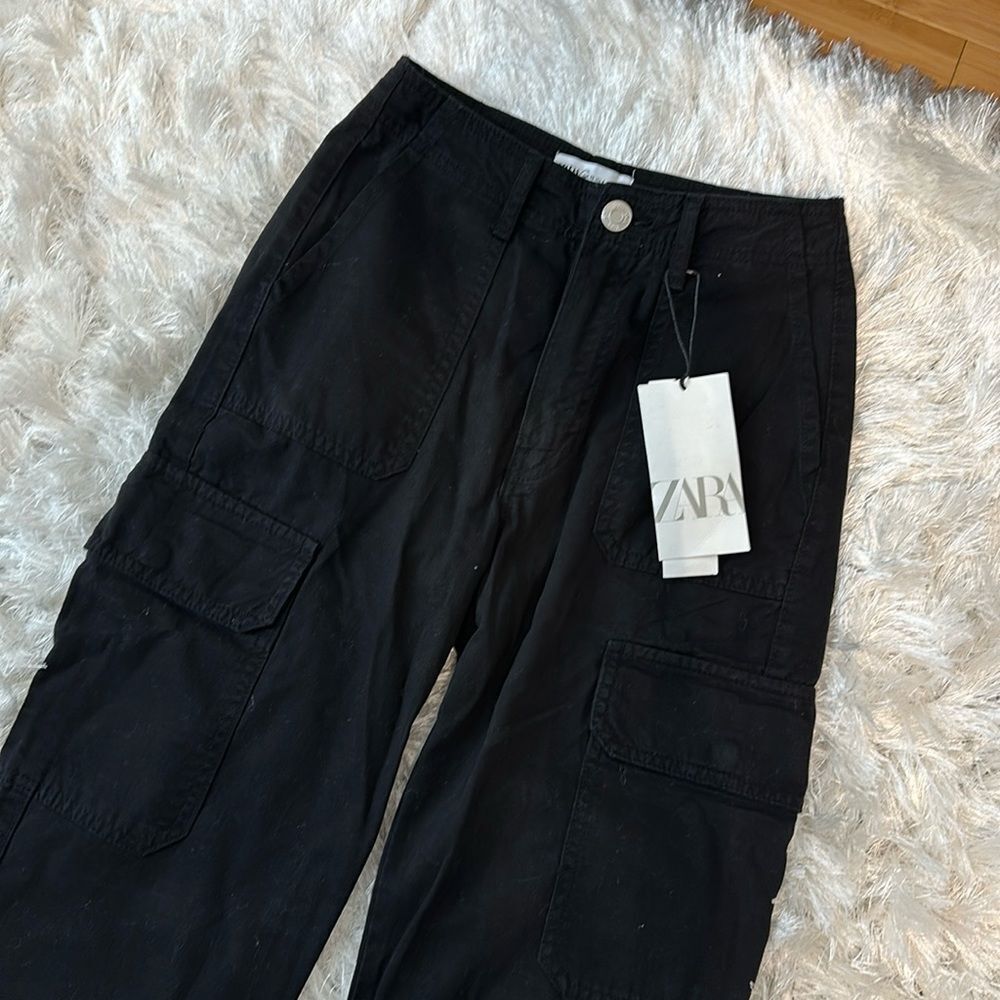 Zara straight-leg cargo pants